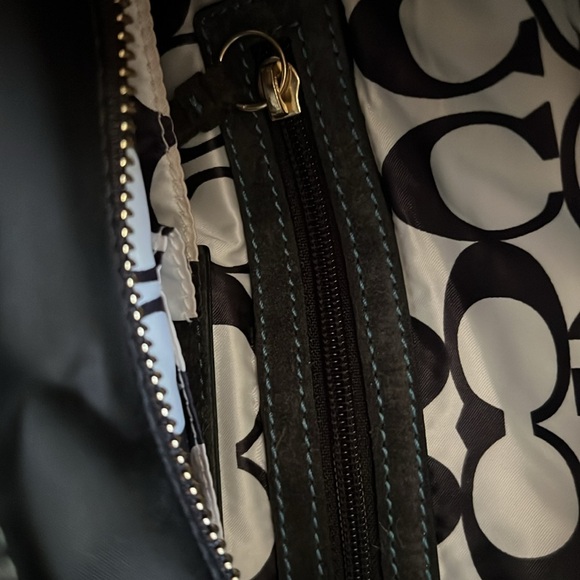 NWOT Vintage Coach ‘Hampton’ Tote in Black Satin - Picture 10 of 15